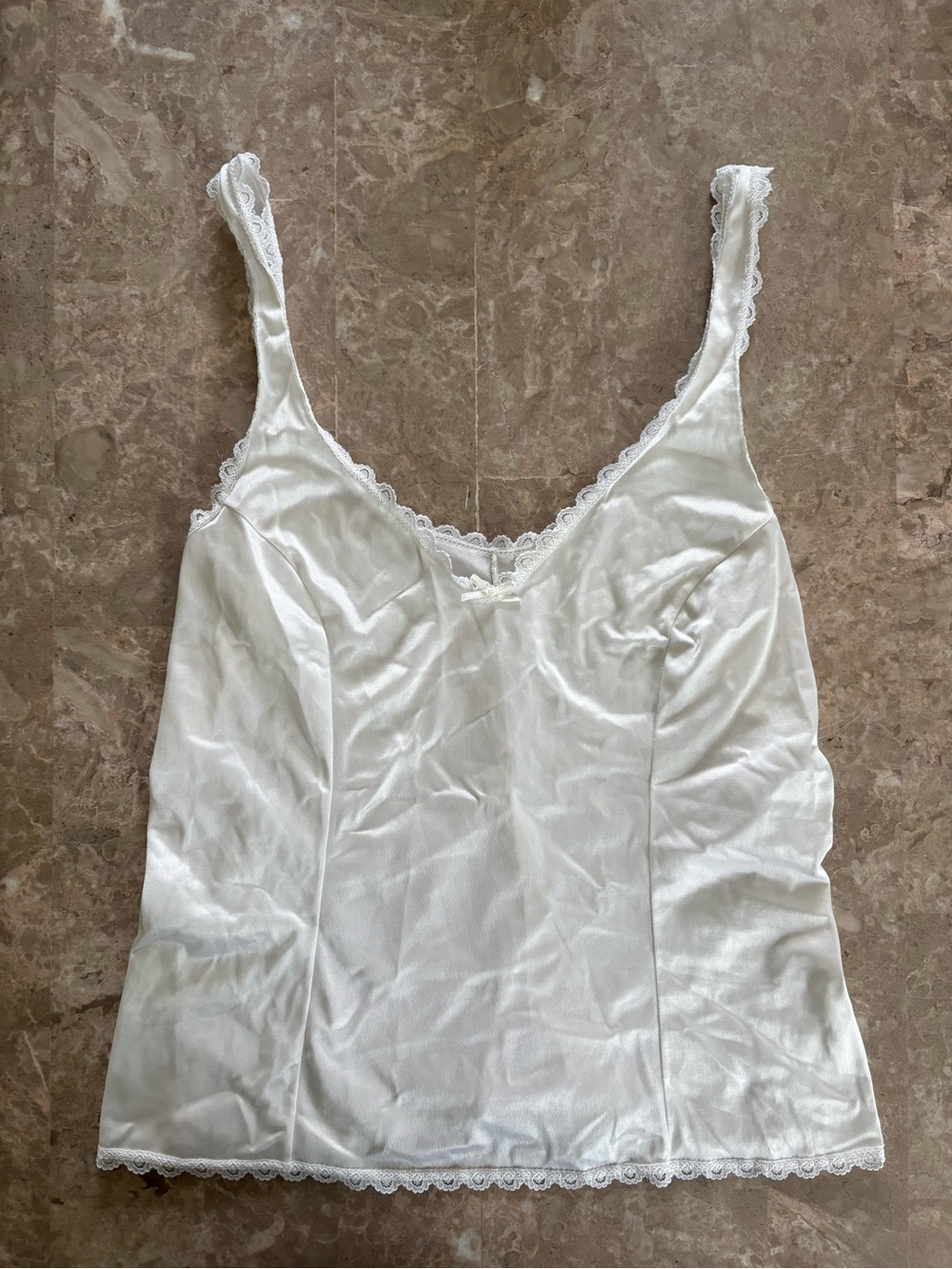 vintage white lace tank top